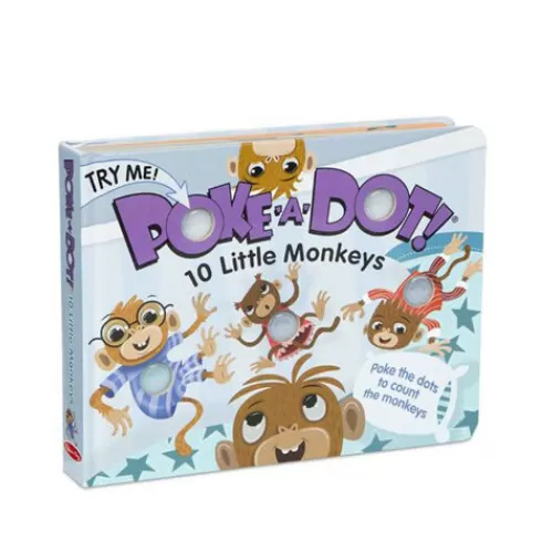 Books^Tannenbaum Holiday Shop 10 Little Monkeys Poke-A-Dot Book