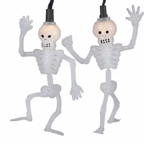 Lights And Lite-Up Decor>Tannenbaum Holiday Shop 10/Light Dancing Skeleton Light Set