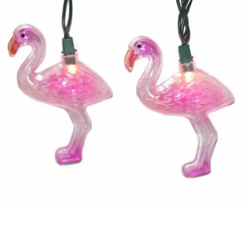 Indoor Decor^Tannenbaum Holiday Shop 10-Light Flamingo Light Set