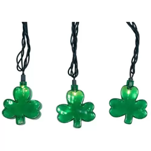 Indoor Decor^Tannenbaum Holiday Shop 10-Light Shamrock Light Set