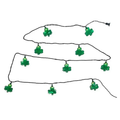 St. Patrick's Day>Tannenbaum Holiday Shop 10-Light Shamrock Light Set