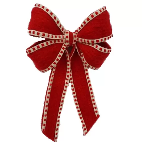 Novelty Ornaments^Tannenbaum Holiday Shop 14" Red Felt Bow