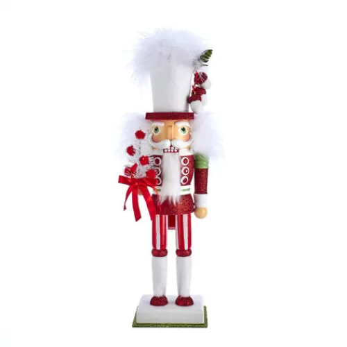 Indoor Decor^Tannenbaum Holiday Shop 17.5" Hollywood(Tm) Red And White With Tree Nutcracker