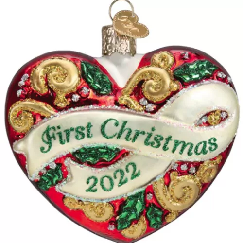 Wedding Ornaments And Gifts>Tannenbaum Holiday Shop 2022 First Christmas Heart