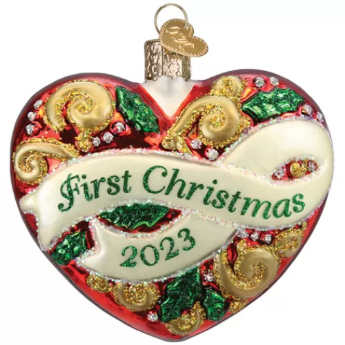 Wedding Ornaments And Gifts>Tannenbaum Holiday Shop 2023 First Christmas Heart