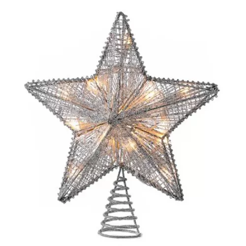 Lights And Lite-Up Decor>Tannenbaum Holiday Shop 20-Light Silver Star Treetop