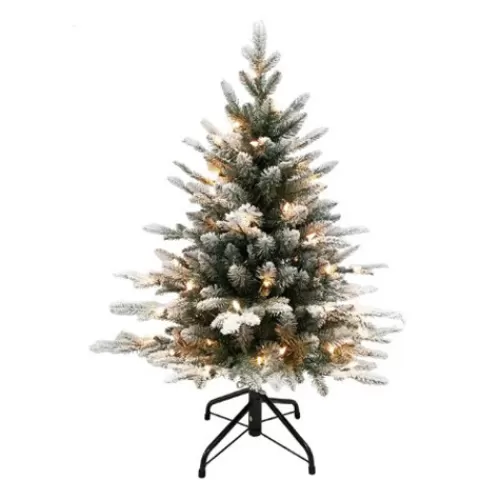 Trees And Tree Skirts>Tannenbaum Holiday Shop 3' Pre-Lit Frosted Pine Tree