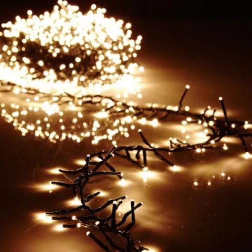 Lights And Lite-Up Decor>Tannenbaum Holiday Shop 44' Cluster Light Garland Warm White