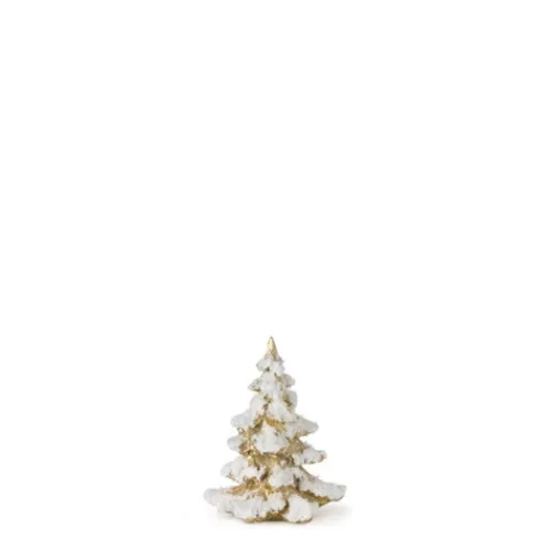 Indoor Decor^Tannenbaum Holiday Shop 6.5" Gold Snowy Tree