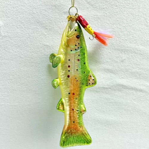 Animal Ornaments^Tannenbaum Holiday Shop 6" Glass Fish Ornament