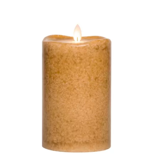 Candles And Home Fragrances^Tannenbaum Holiday Shop 6" Gold Mottled Led Candle