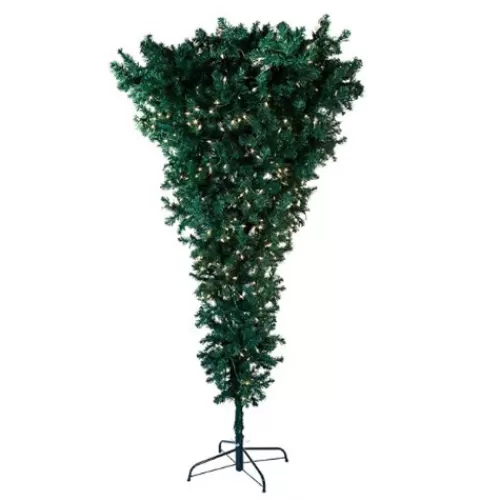 Trees And Tree Skirts>Tannenbaum Holiday Shop 7.5' Pre-Lit Upside Down Tree