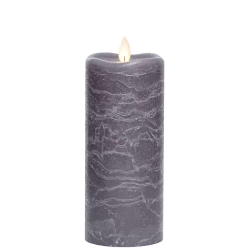 Candles And Home Fragrances^Tannenbaum Holiday Shop 7" Frosted Grey Flameless Led Candle