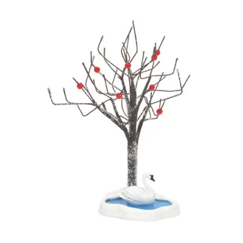 Department 56 - Villages^Tannenbaum Holiday Shop 7 Swans A Swimming Tree