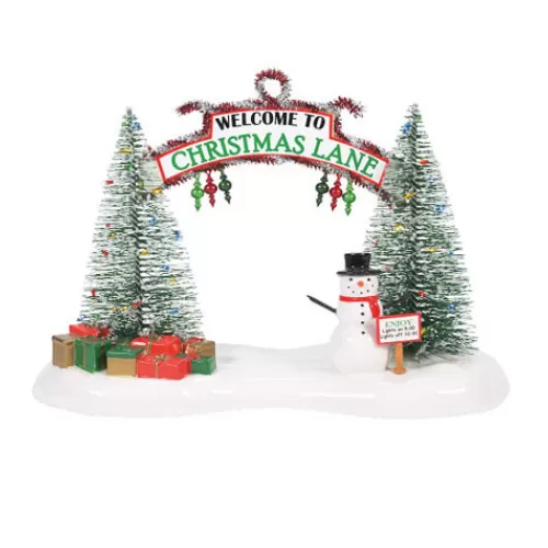 Department 56 - Villages^Tannenbaum Holiday Shop A Festive Christmas Gate