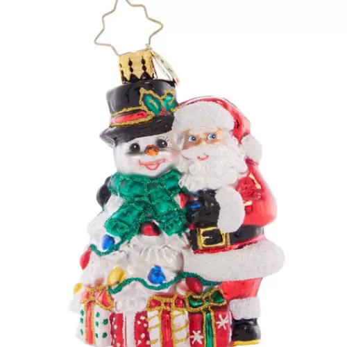 Snowman Ornaments>Tannenbaum Holiday Shop A Frosty Duo Gem