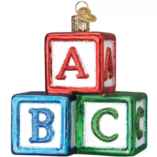 Novelty Ornaments^Tannenbaum Holiday Shop Abc Blocks