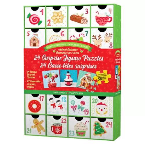 Advent Calendars>Tannenbaum Holiday Shop Advent Calendar, 24 50 Pc Puzzles