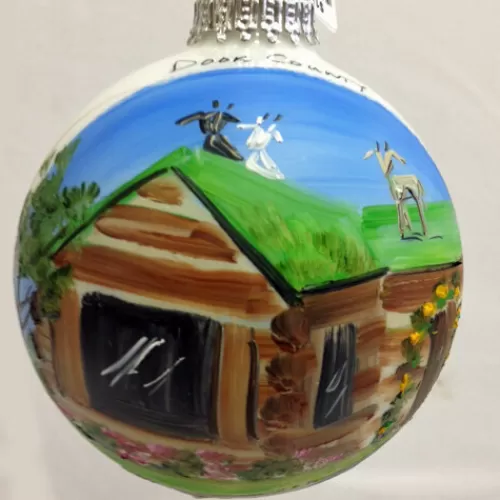 Door County Ornaments And Gifts>Tannenbaum Holiday Shop Al Johnson's Glass Ball Ornament