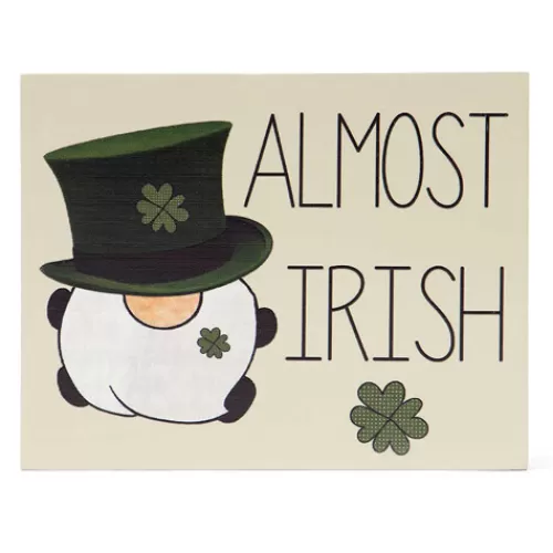 St. Patrick's Day>Tannenbaum Holiday Shop Almost Irish Sign