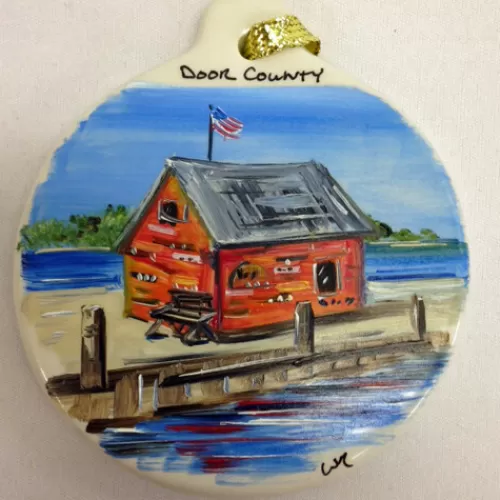 Door County Ornaments And Gifts>Tannenbaum Holiday Shop Anderson's Dock Flat Ornament