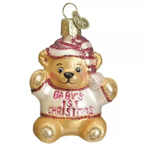 Baby Ornaments And Gifts^Tannenbaum Holiday Shop Baby Girl's First Teddy Bear