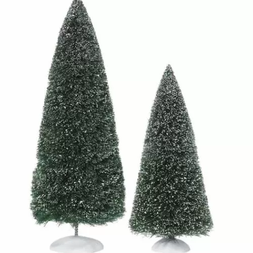 Department 56 - Villages^Tannenbaum Holiday Shop Bag-O-Frosted Topiaries Set Of 2