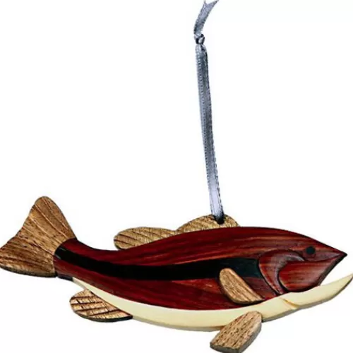 Animal Ornaments^Tannenbaum Holiday Shop Bass Fish Ornament