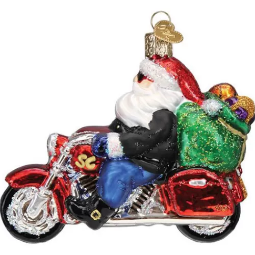 Santa Ornaments^Tannenbaum Holiday Shop Biker Santa