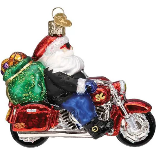 Santa Ornaments^Tannenbaum Holiday Shop Biker Santa