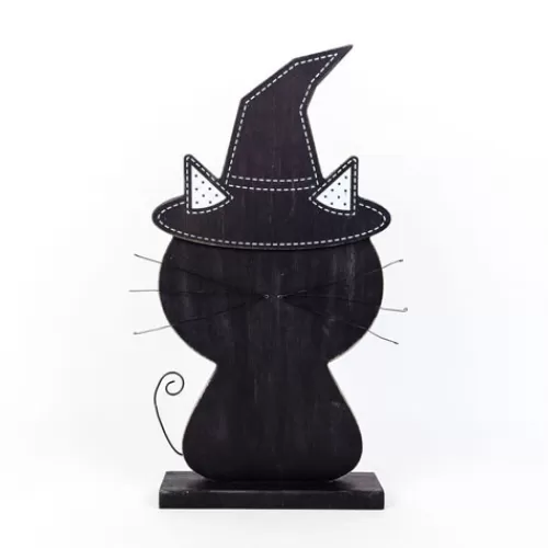 Indoor Decor^Tannenbaum Holiday Shop Black Cat Wood Cut Out