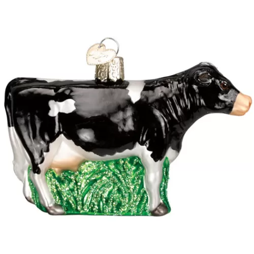 Animal Ornaments^Tannenbaum Holiday Shop Black Dairy Cow