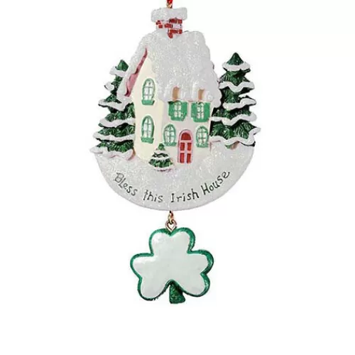 St. Patrick's Day>Tannenbaum Holiday Shop Bless This Irish House Ornament For Personalization