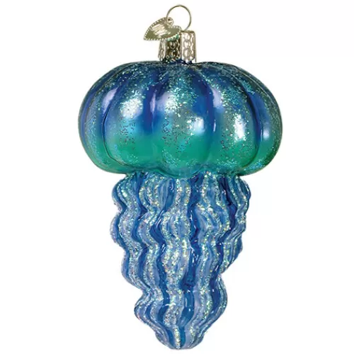 Animal Ornaments^Tannenbaum Holiday Shop Blue Jellyfish