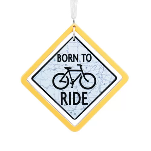 Sport Ornaments>Tannenbaum Holiday Shop Born To Ride Bicycle Ornament