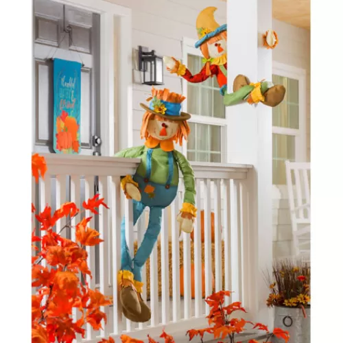 Outdoor Decor>Tannenbaum Holiday Shop Boy Scarecrow Post Hugger