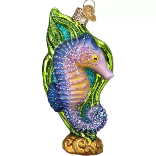 Animal Ornaments^Tannenbaum Holiday Shop Bright Seahorse