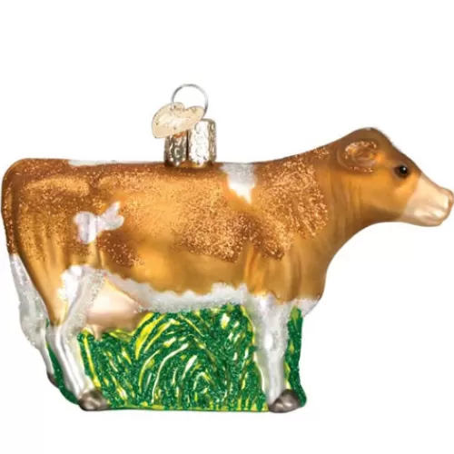 Animal Ornaments^Tannenbaum Holiday Shop Brown Dairy Cow