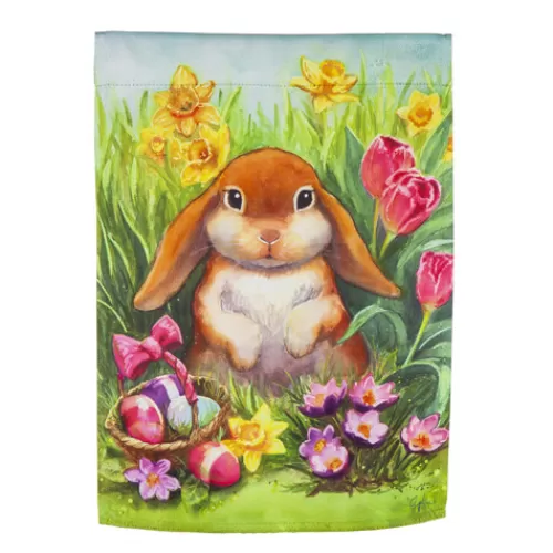 Garden Flags>Tannenbaum Holiday Shop Bunny Whisker Garden Suede Flag