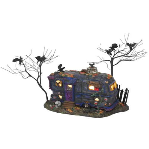 Department 56 - Halloween Village>Tannenbaum Holiday Shop Cackling Crow Caravan