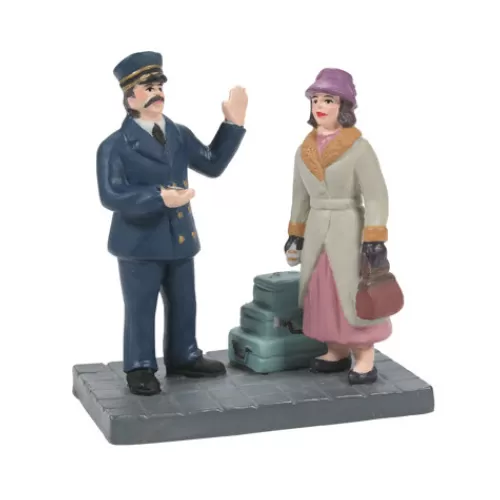 Department 56 - Villages^Tannenbaum Holiday Shop Calling For A Porter