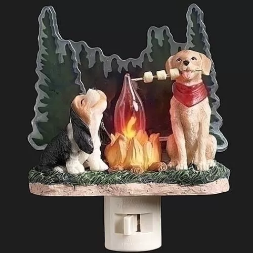 Lights And Lite-Up Decor>Tannenbaum Holiday Shop Camping Dogs Night Light