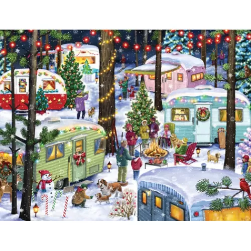 Puzzles And Toys>Tannenbaum Holiday Shop Camping For Christmas Jigsaw Puzzle 1000 Piece