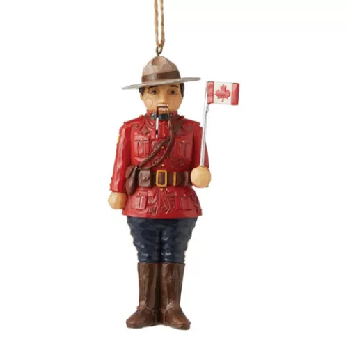 Nutcrackers>Tannenbaum Holiday Shop Canadian Mountie Nutcracker Ornament