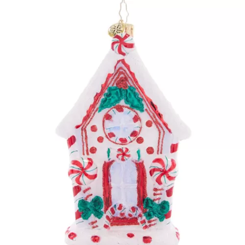 Gingerbread Ornaments, Houses, And Decor>Tannenbaum Holiday Shop Candy Cane Chalet