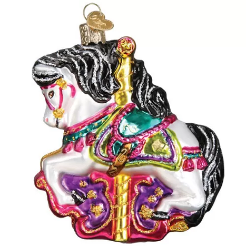 Animal Ornaments^Tannenbaum Holiday Shop Carousel Horse