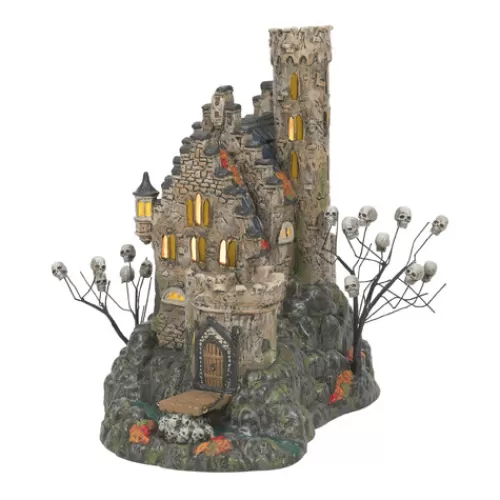 Department 56 - Halloween Village>Tannenbaum Holiday Shop Castle Calvaria