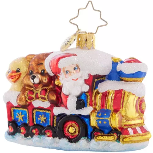 Santa Ornaments^Tannenbaum Holiday Shop Choo Choo Express Gem