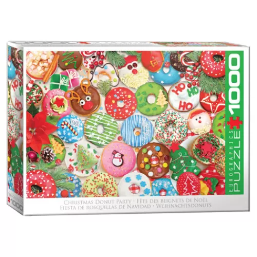 Puzzles And Toys>Tannenbaum Holiday Shop Christmas Donuts 1000-Piece Puzzle