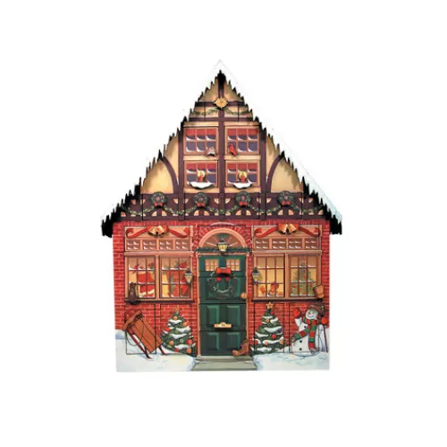 Advent Calendars>Tannenbaum Holiday Shop Christmas House Advent Calendar